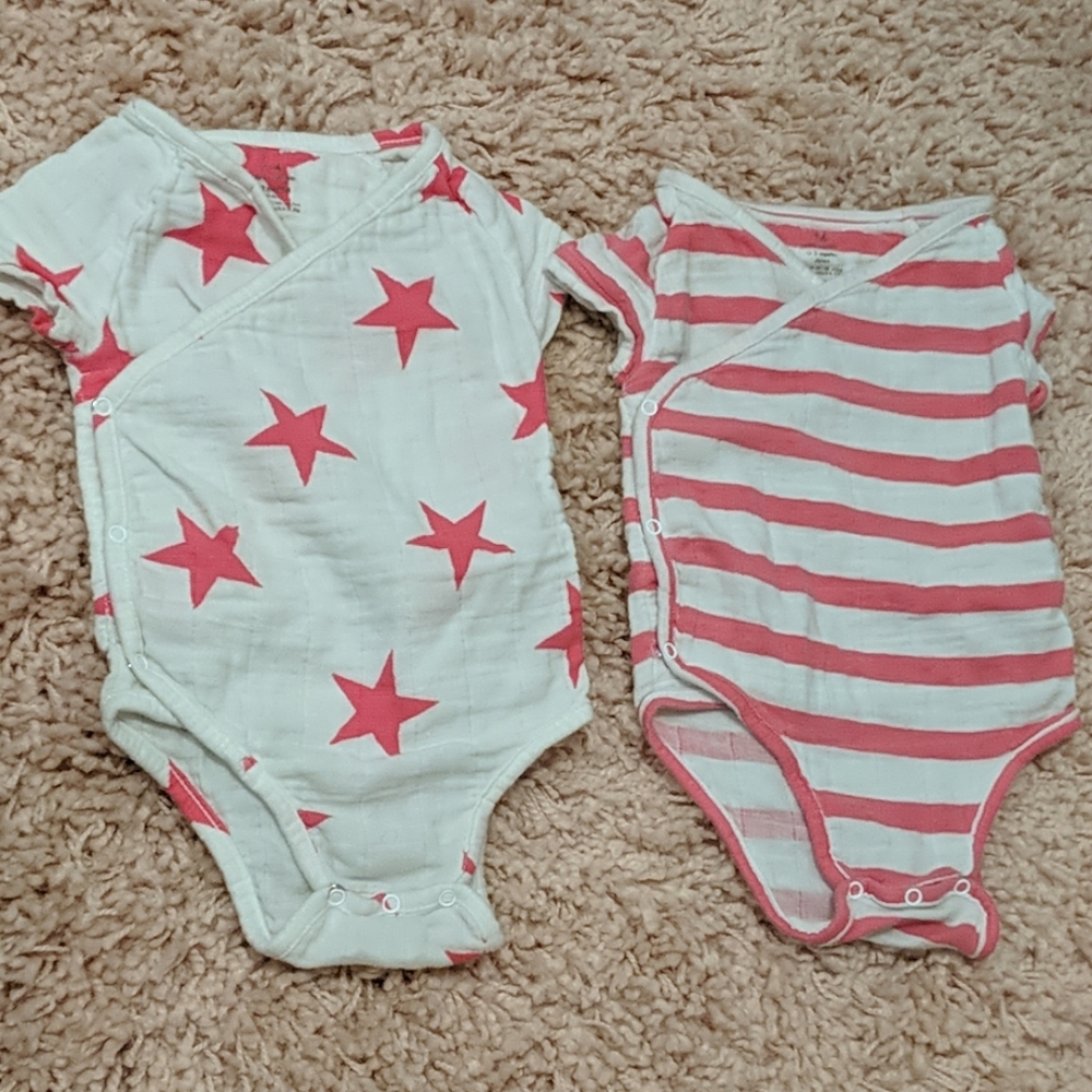 0-3m Aden + Anais Onsie Bundle